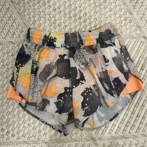 lululemon athletica Abstract Patterned Athletic Shorts
